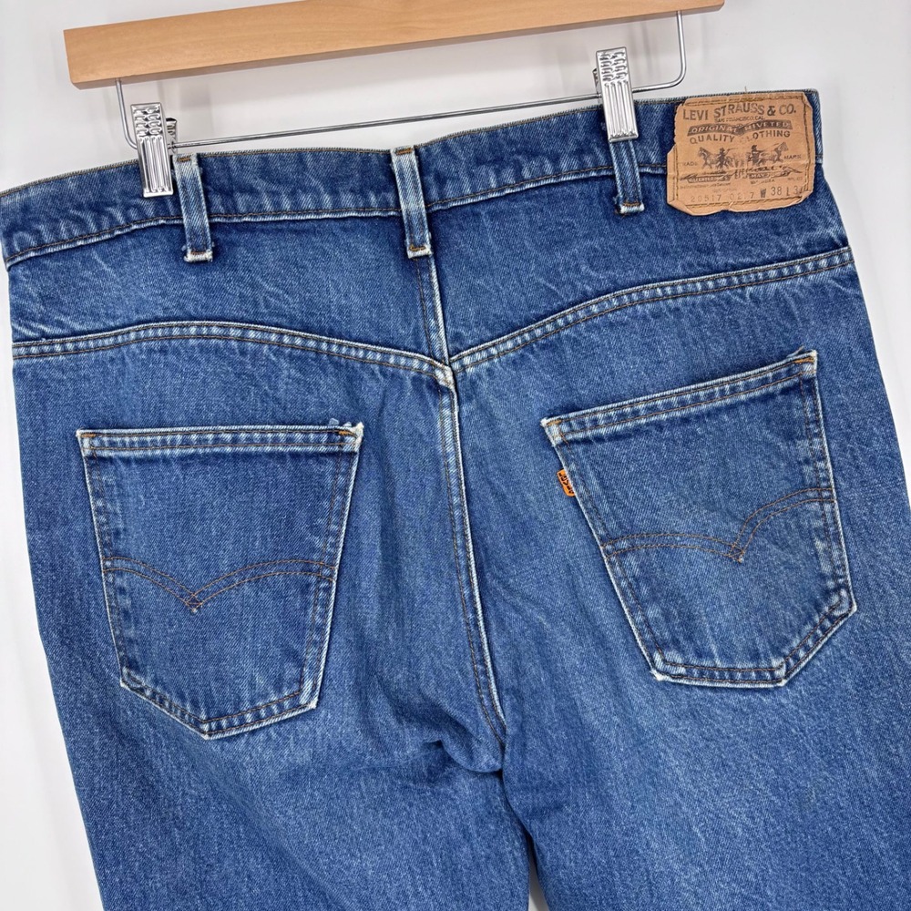 VTG 80s Levis 517 Orange Tab‎ Jeans Mens 37x28 (Tag 38x31) Bootcut USA 1983